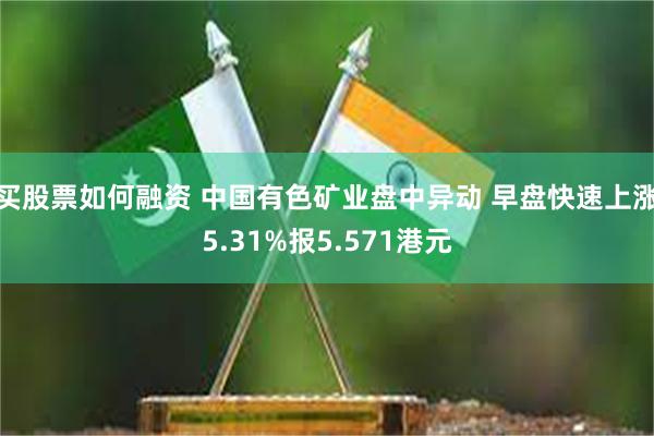 买股票如何融资 中国有色矿业盘中异动 早盘快速上涨5.31%报5.571港元