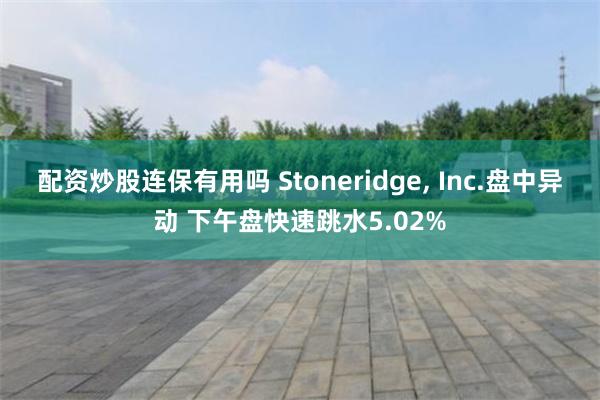 配资炒股连保有用吗 Stoneridge, Inc.盘中异动 下午盘快速跳水5.02%